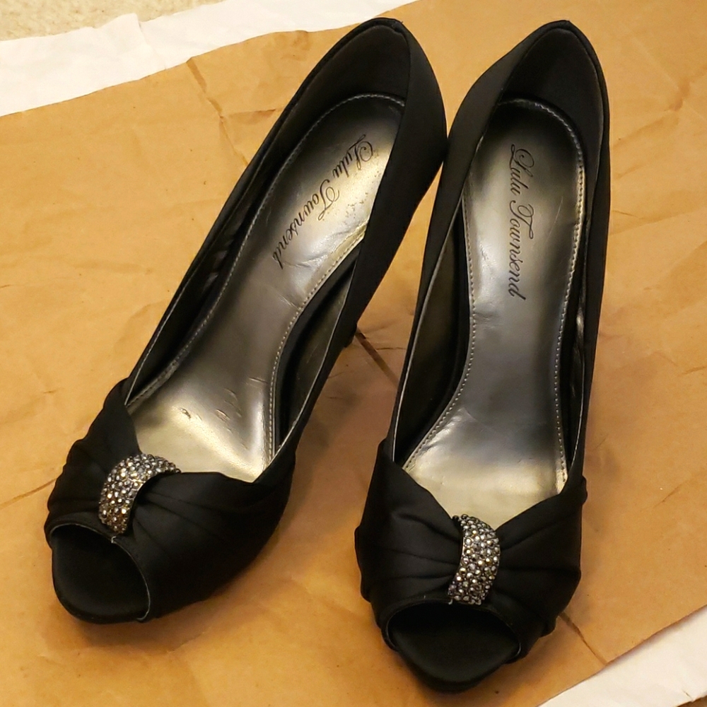 LULU TOWNSEND PEEP-TOE HEELS